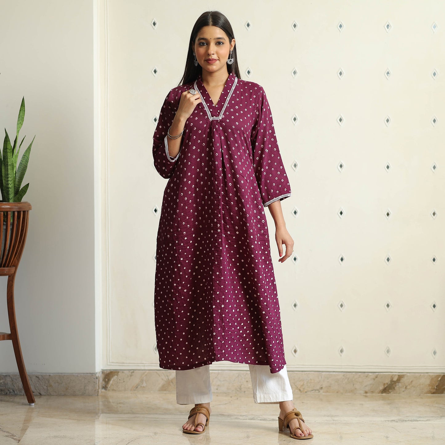 bandhani kurta