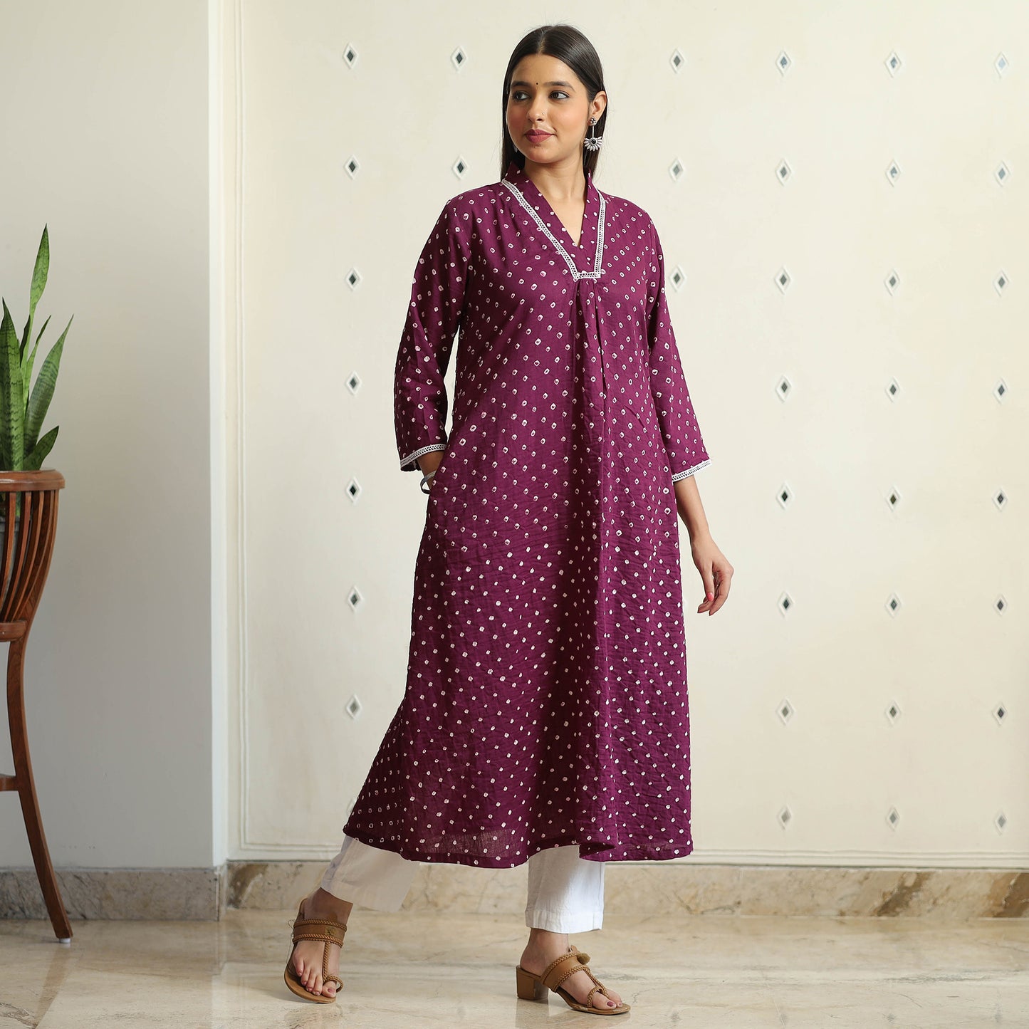 bandhani kurta