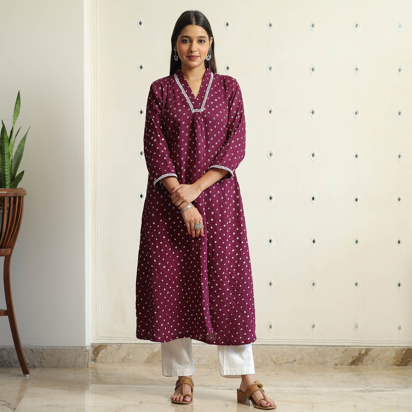 bandhani kurta