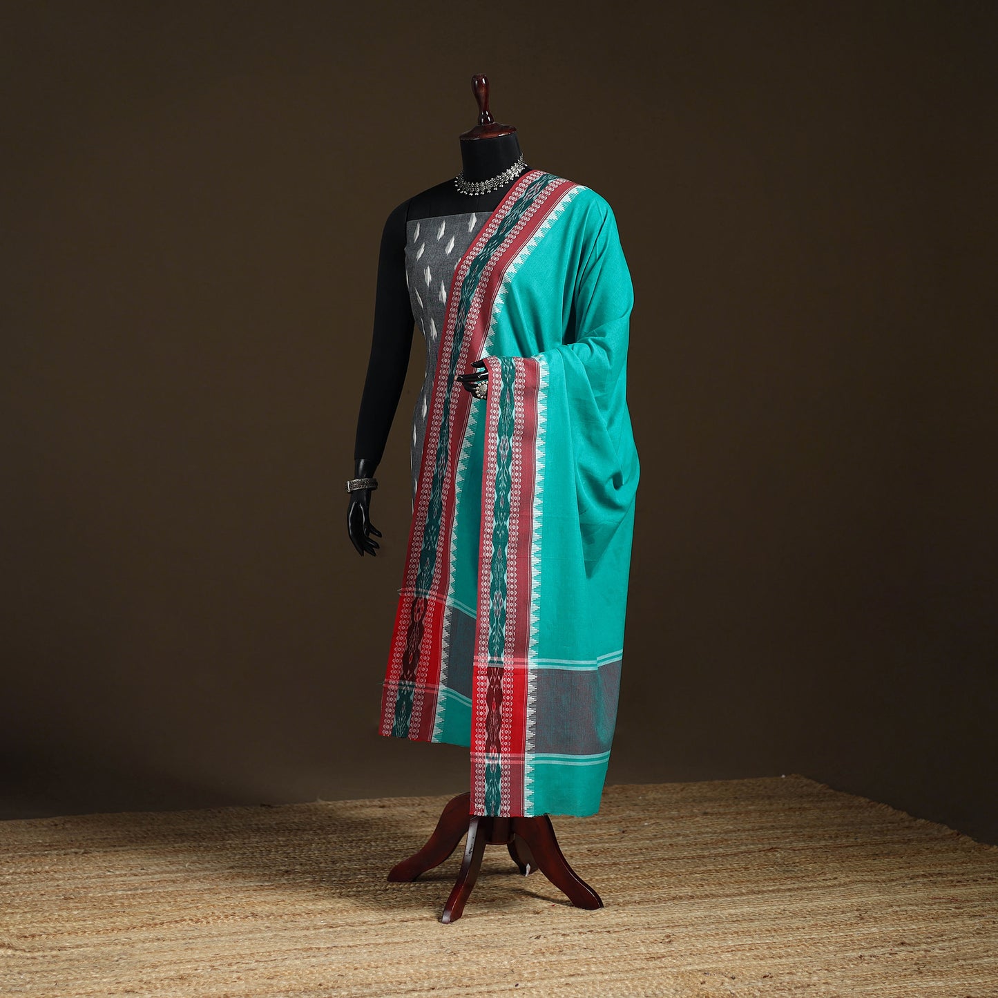 Sambalpuri Ikat Cotton Dupatta from Odisha 09