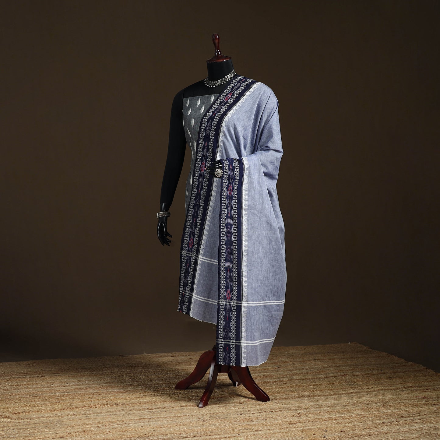 Sambalpuri Ikat Cotton Dupatta from Odisha 12