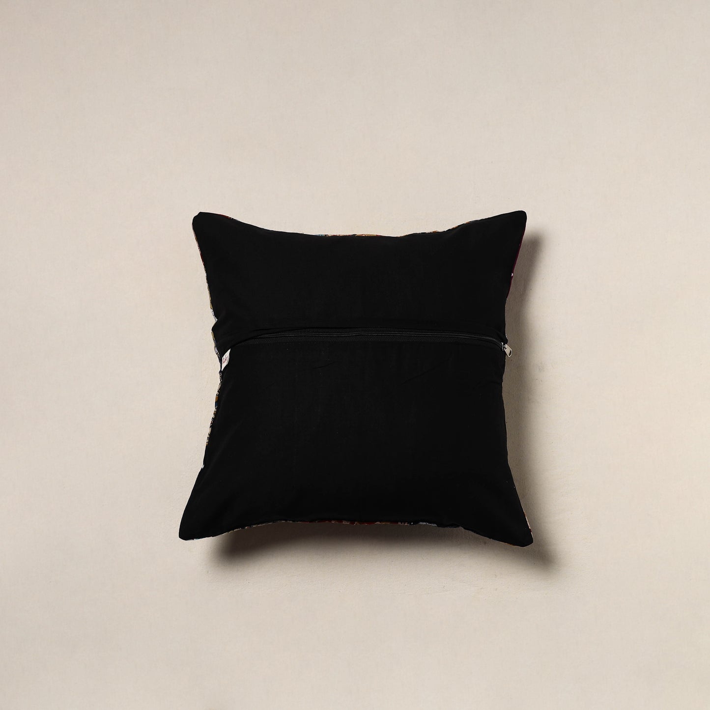 Handcrafted Patchwork Cushion Cover (16 x 16 in) 11