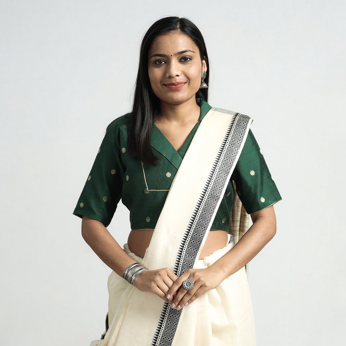 Silk Stitched Blouse