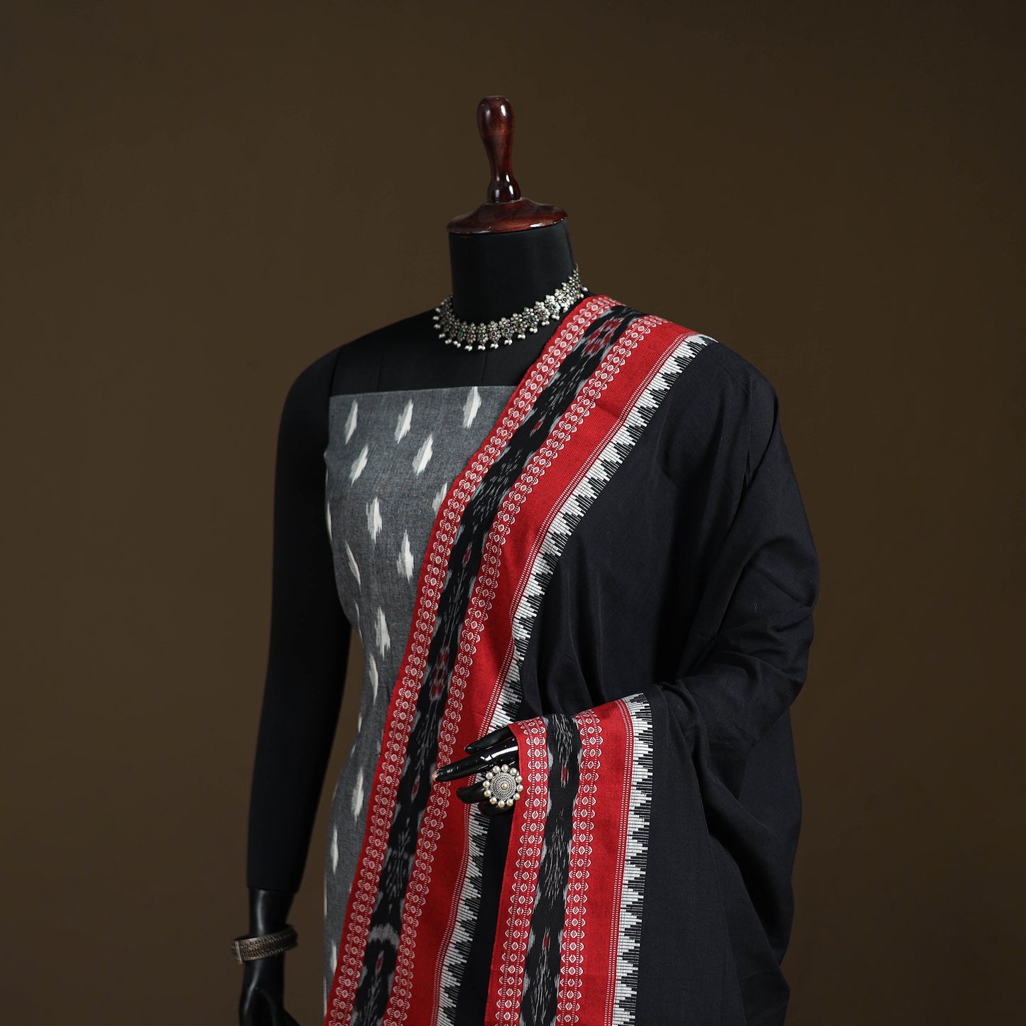 Sambalpuri Ikat Cotton Dupatta from Odisha 16
