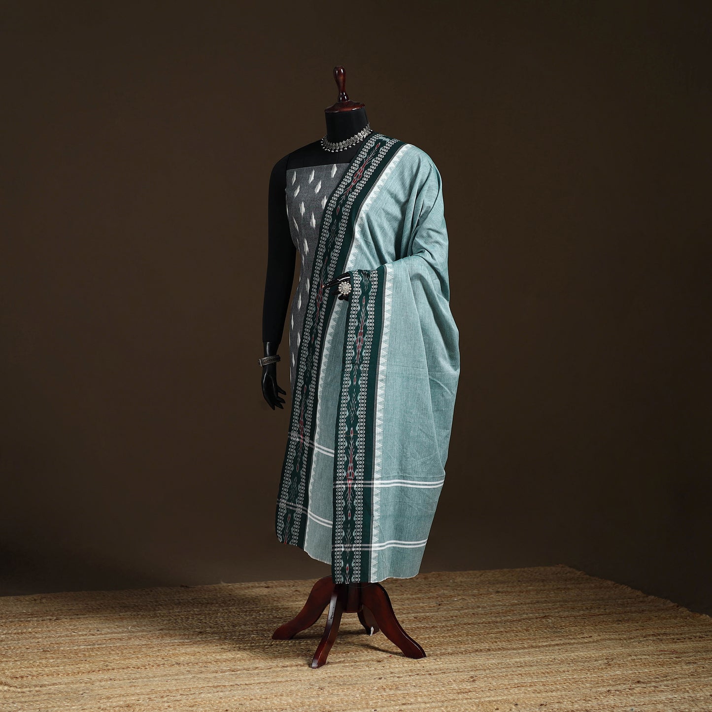 Sambalpuri Ikat Cotton Dupatta from Odisha 17