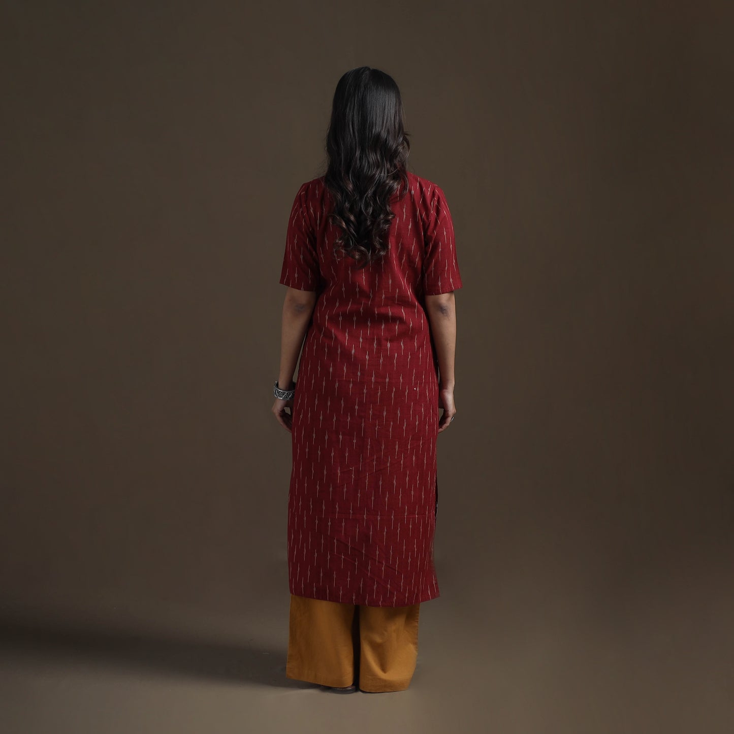 Pochampally Ikat Cotton Straight Kurta for Women 13