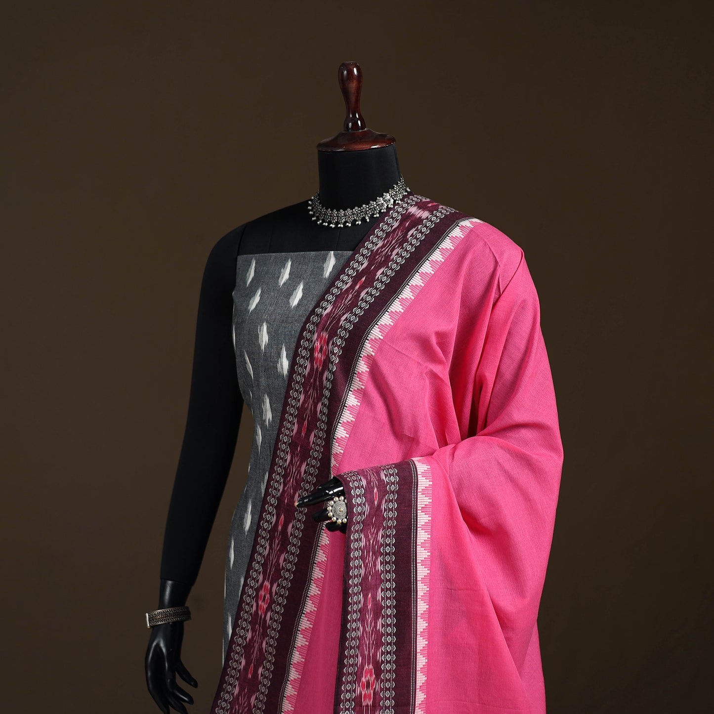 Sambalpuri Ikat Cotton Dupatta from Odisha 22