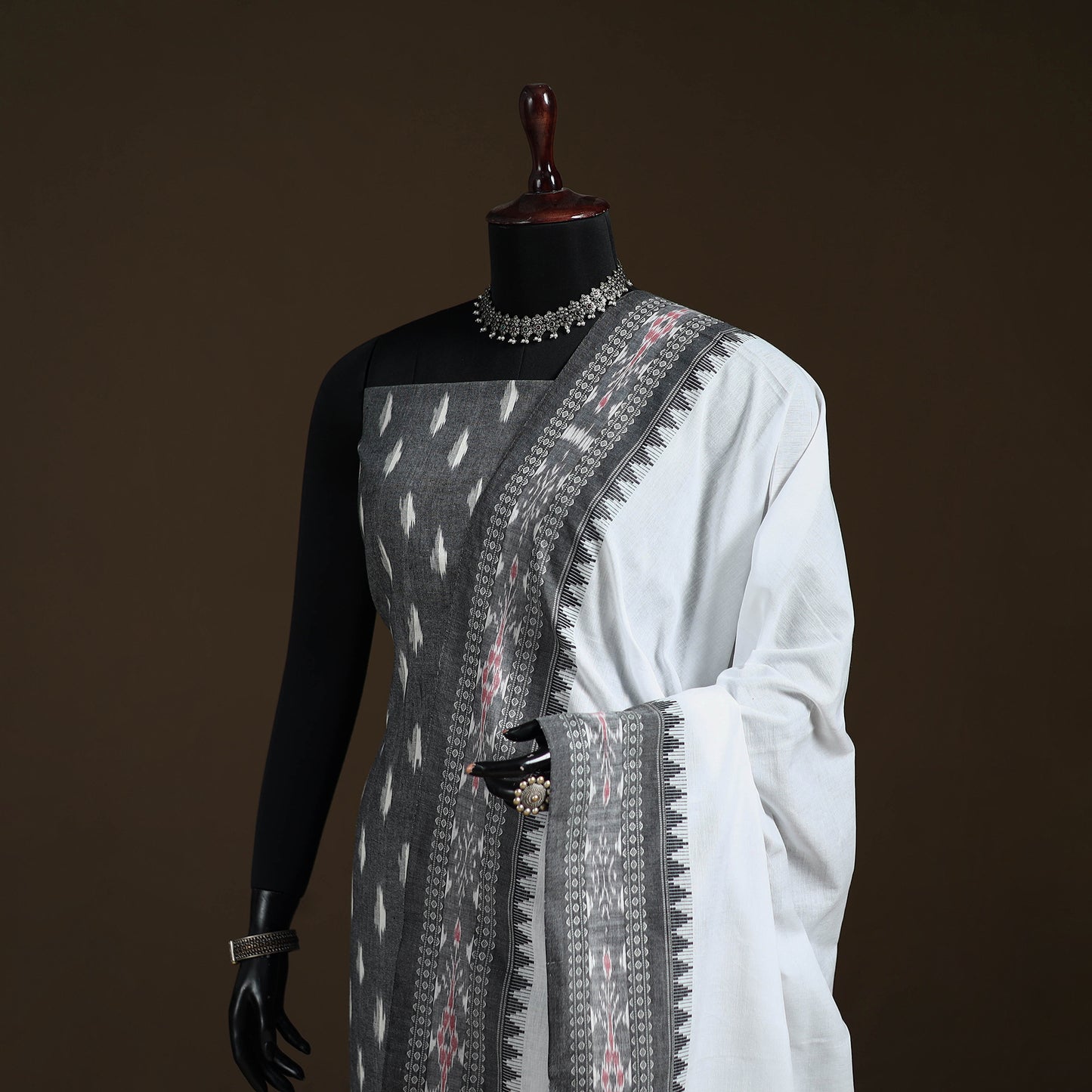 Sambalpuri Ikat Cotton Dupatta from Odisha 25