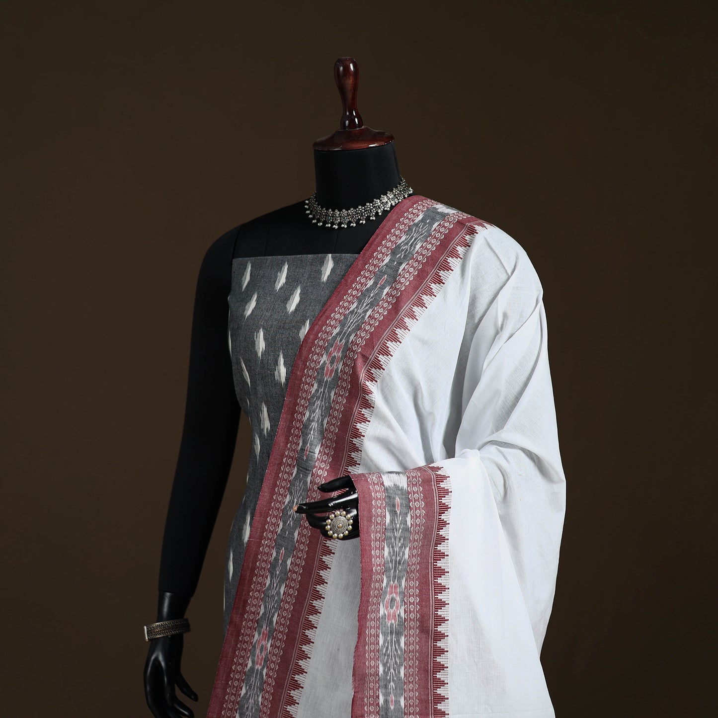 Sambalpuri Ikat Cotton Dupatta from Odisha 29