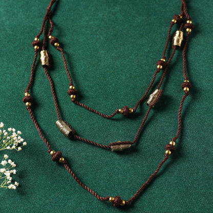 Miharu Brown Gold Tone Necklace