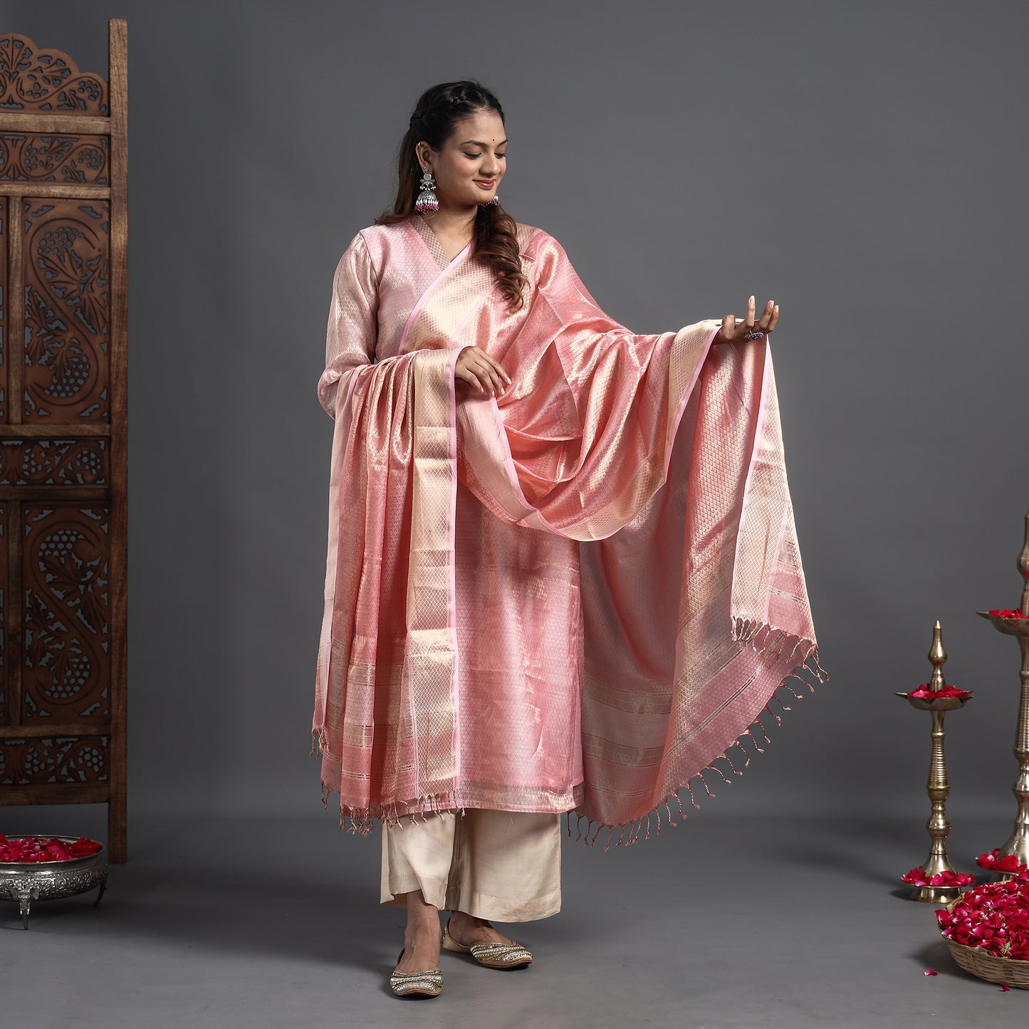 Maheshwari Kurta with Dupatta Set