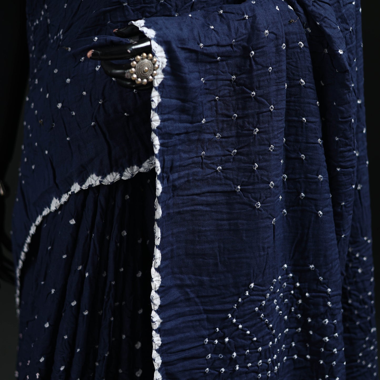Kutch Bandhani Tie-Dye Cotton Saree 19