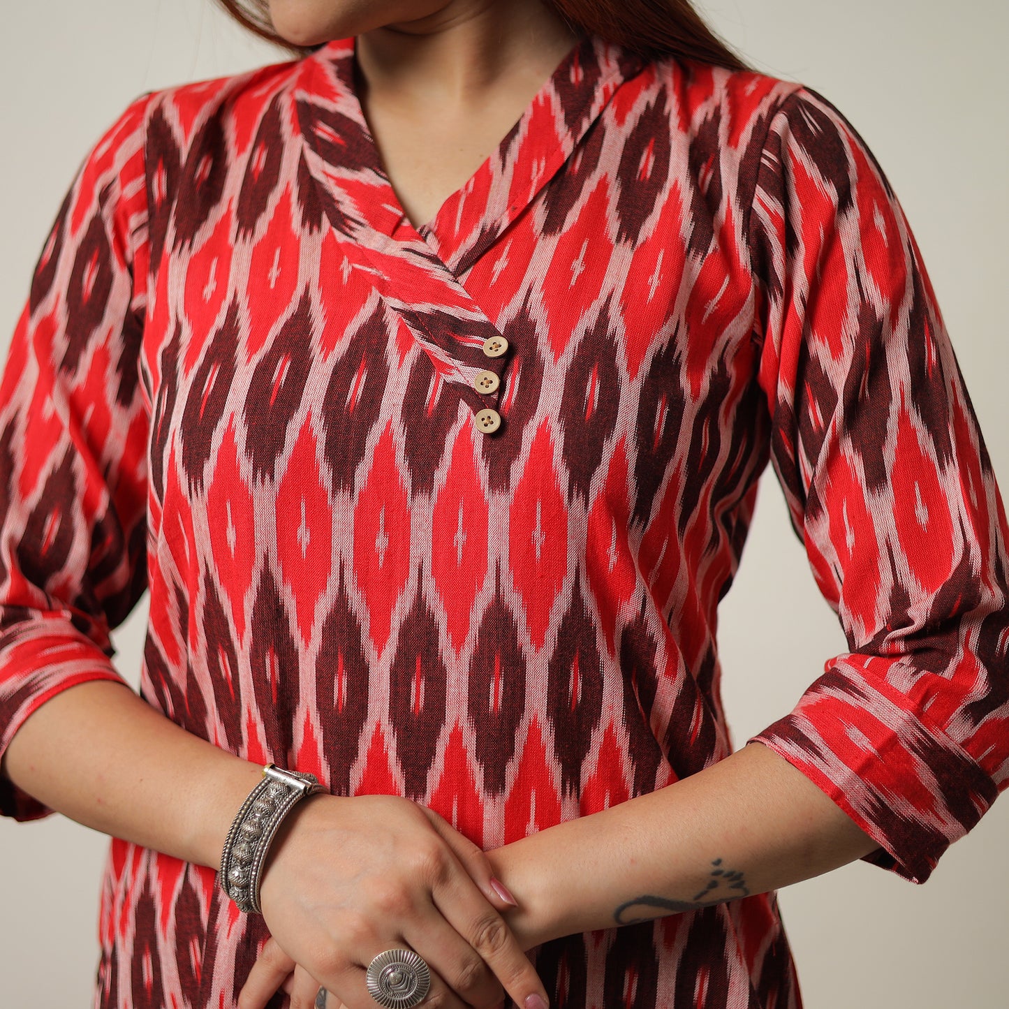 Pochampally Ikat Kurta Set