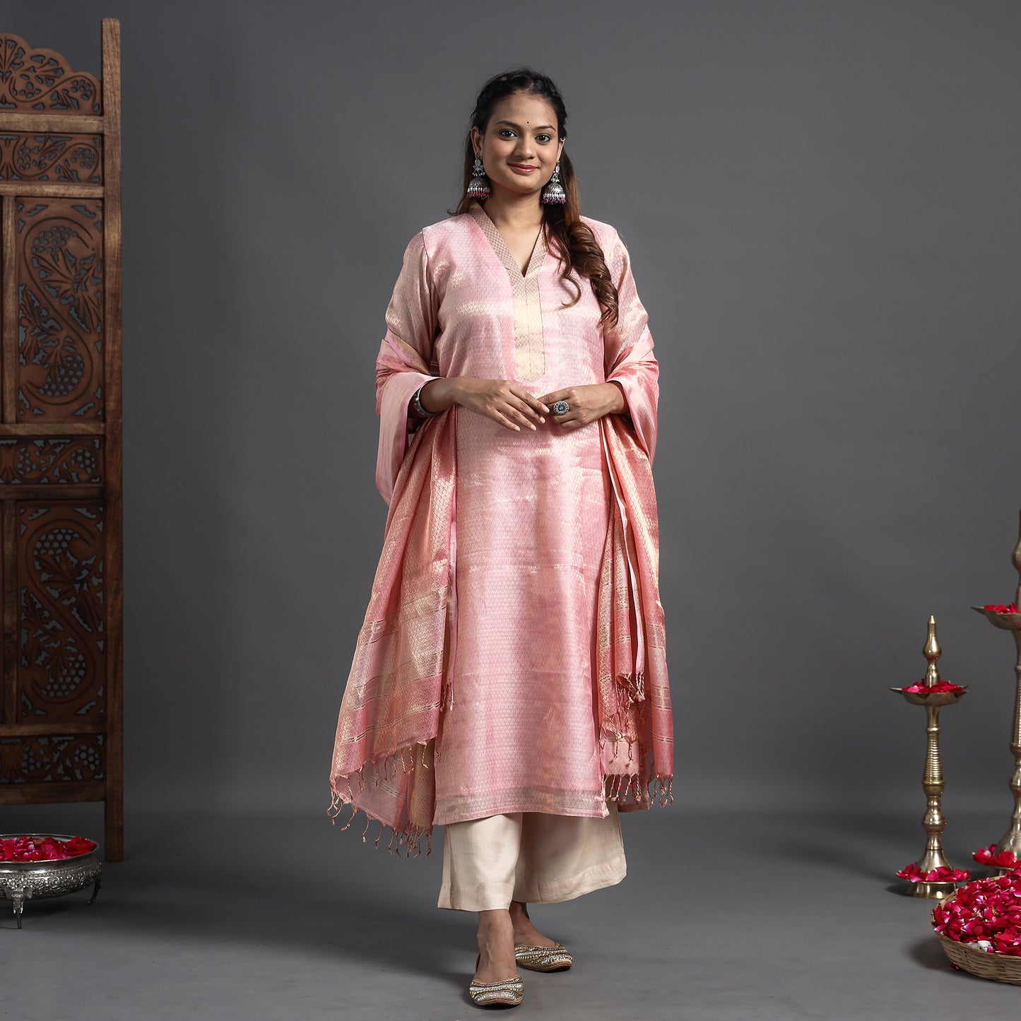 Maheshwari Kurta with Dupatta Set