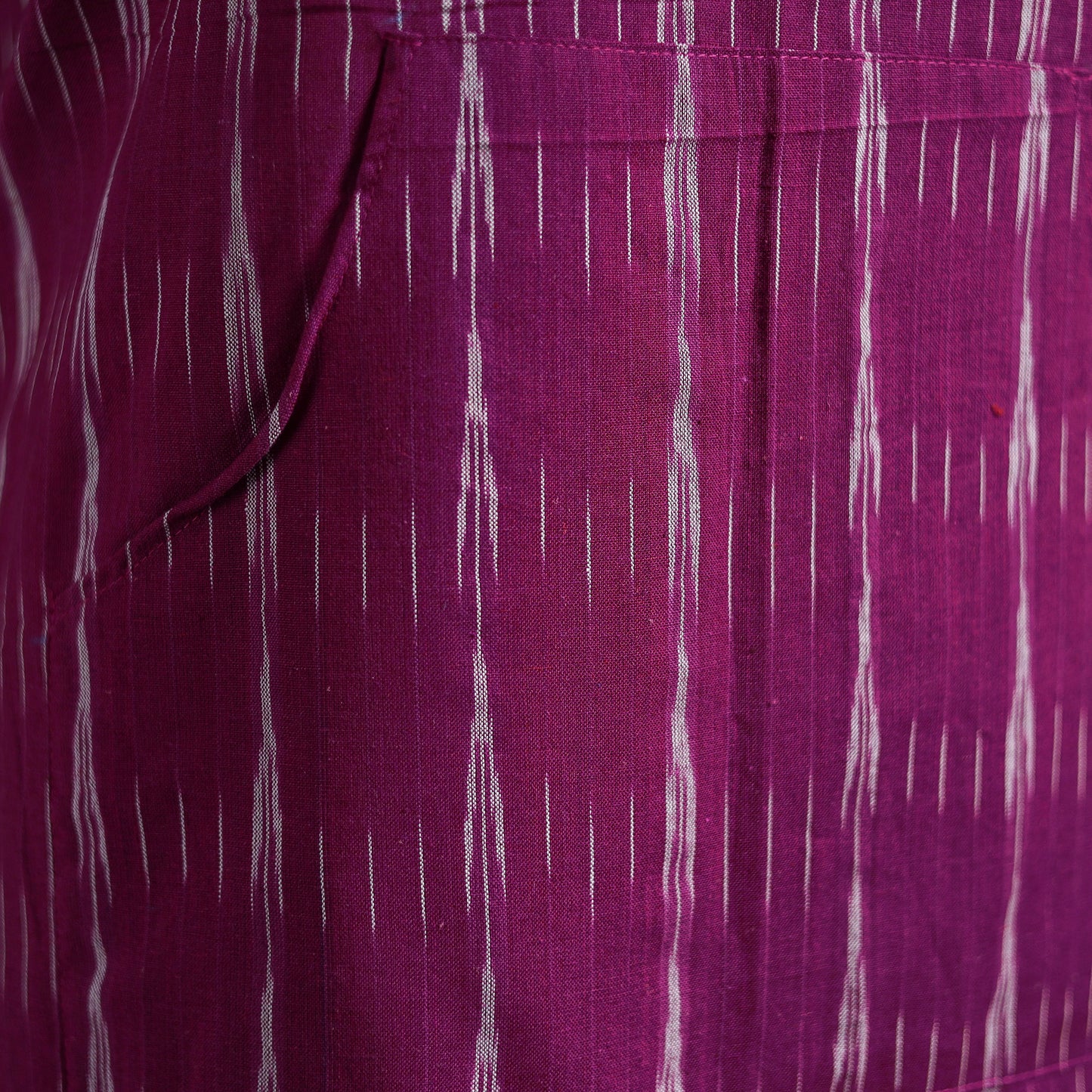 Pochampally Ikat Weave Cotton Apron with Pocket 18