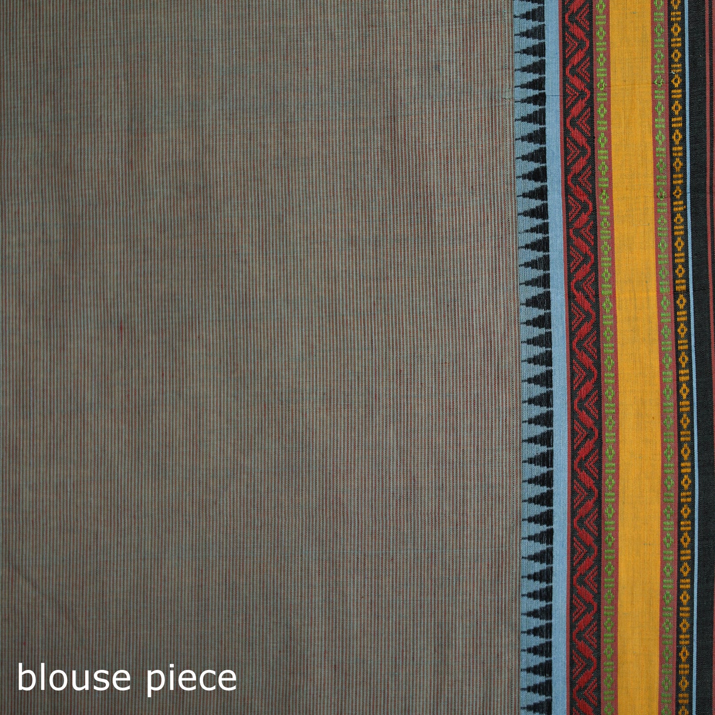 Grey - Bengal Handwoven Cotton Begumpuri Saree 03