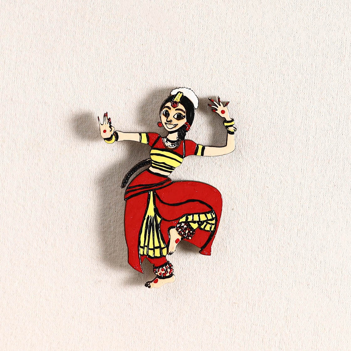 Handpainted Dancing Doll Fridge Magnet 10