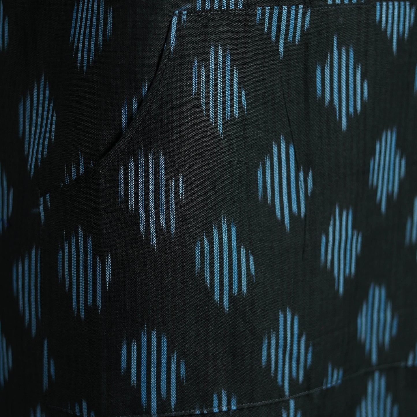 Pochampally Ikat Weave Cotton Apron with Pocket 21