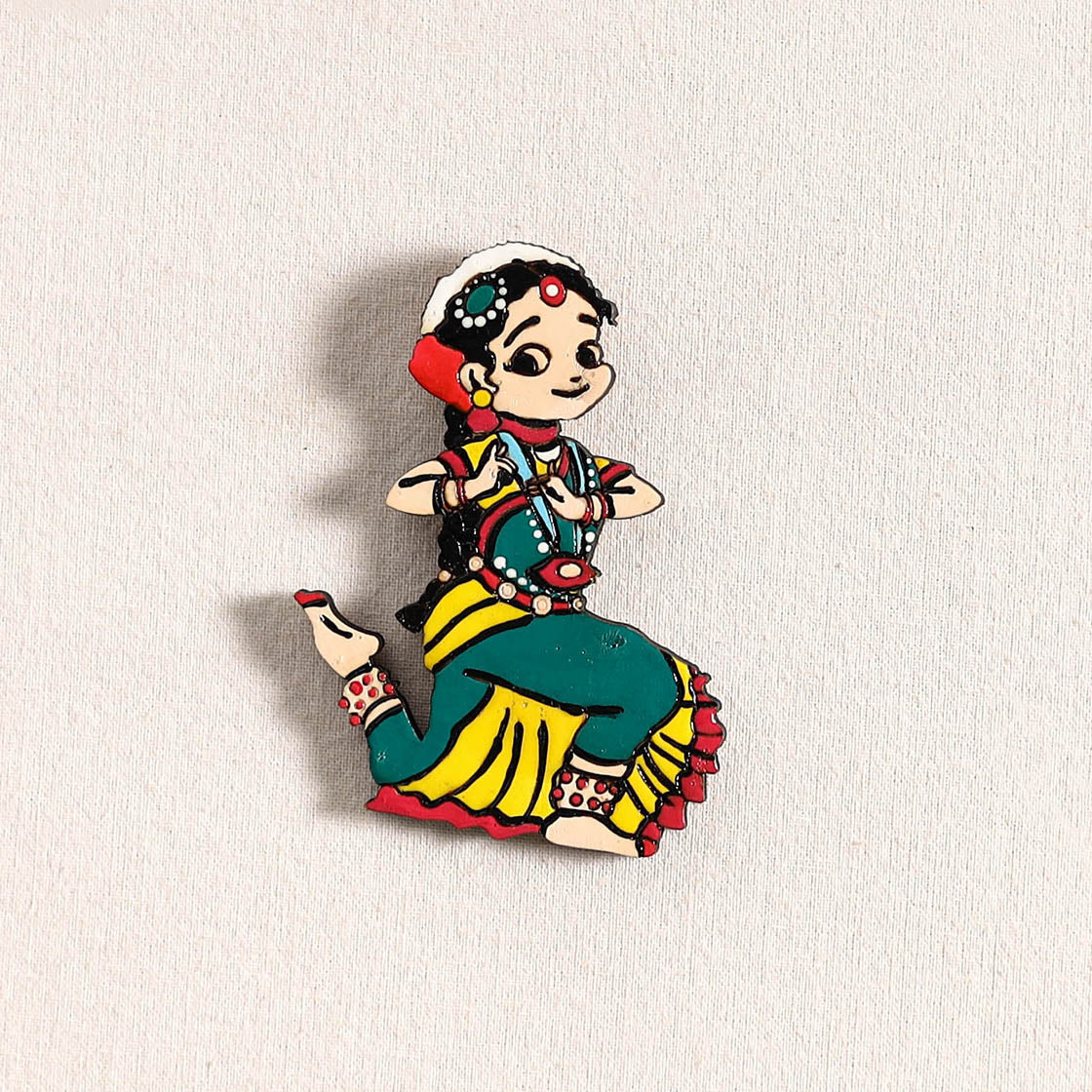Handpainted Dancing Doll Fridge Magnet 12