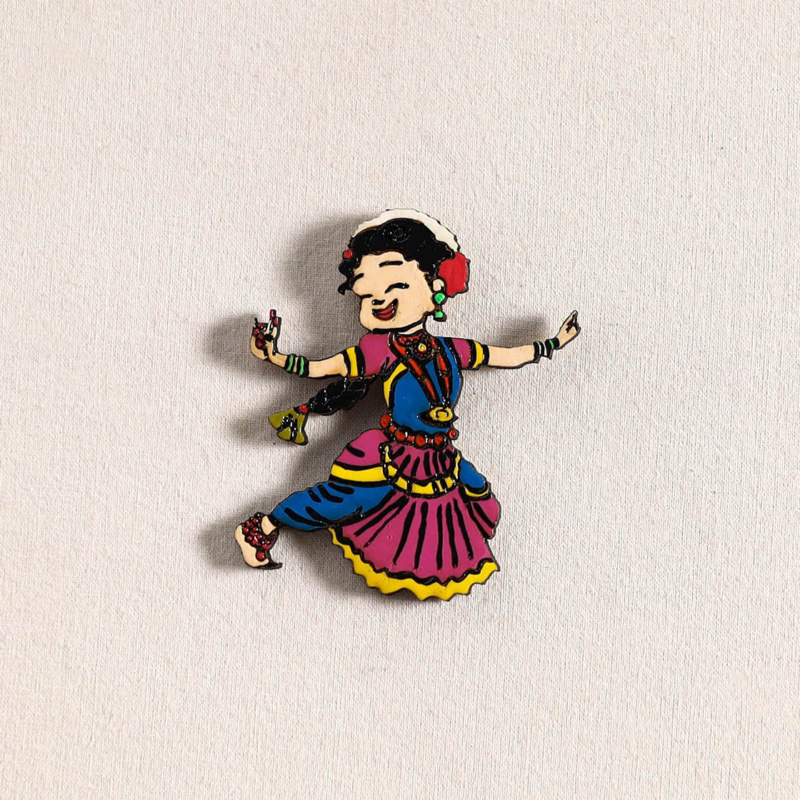 Handpainted Dancing Doll Fridge Magnet 13