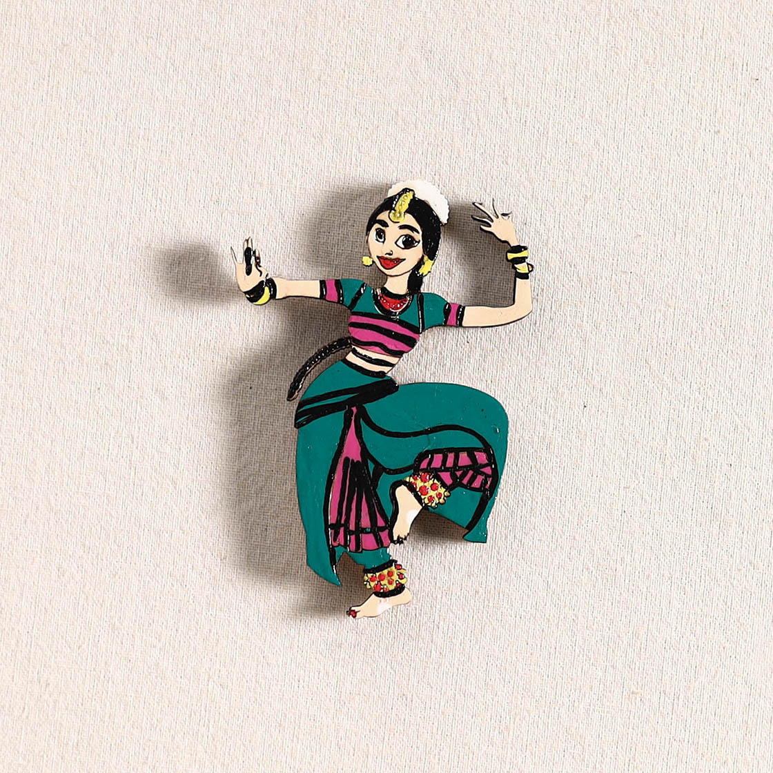 Handpainted Dancing Doll Fridge Magnet 16