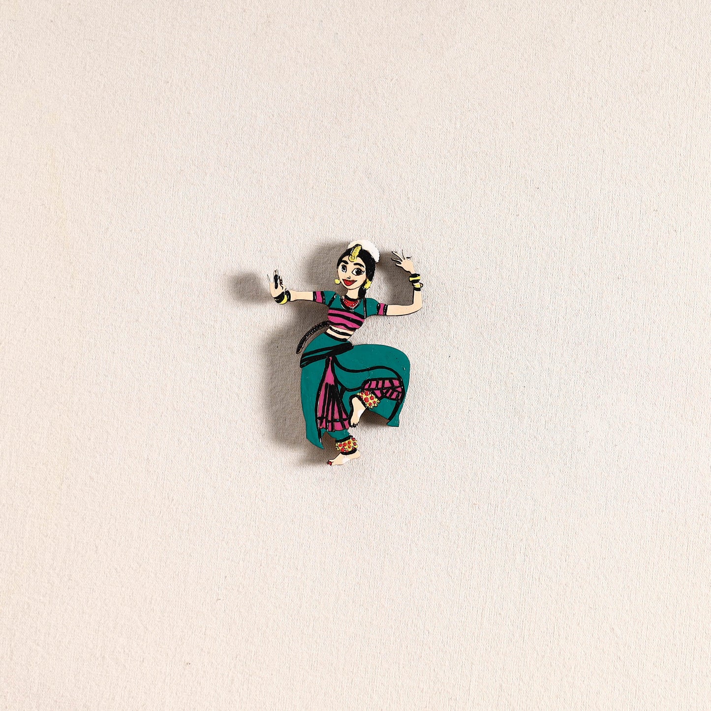 Handpainted Dancing Doll Fridge Magnet 16