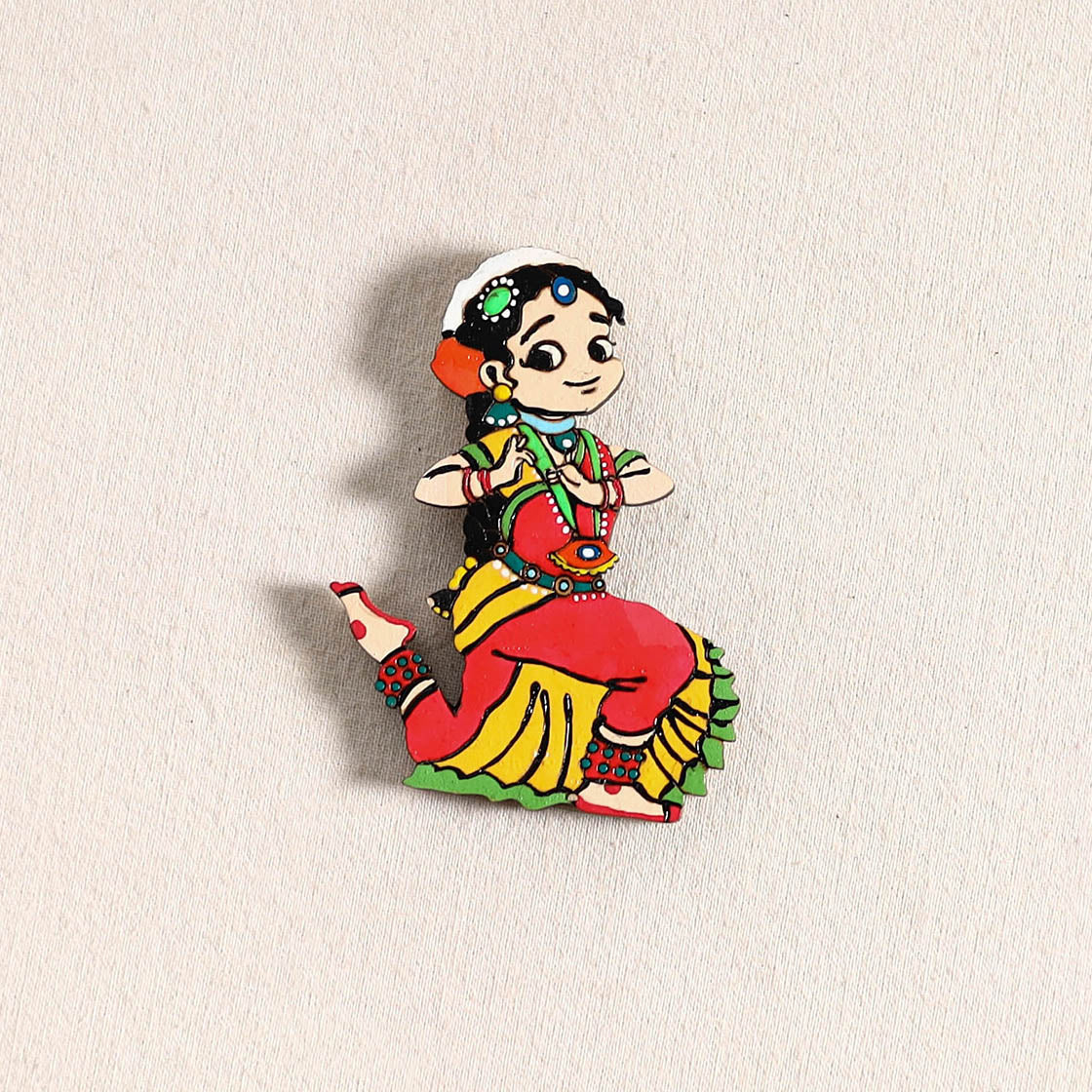 Handpainted Dancing Doll Fridge Magnet 20