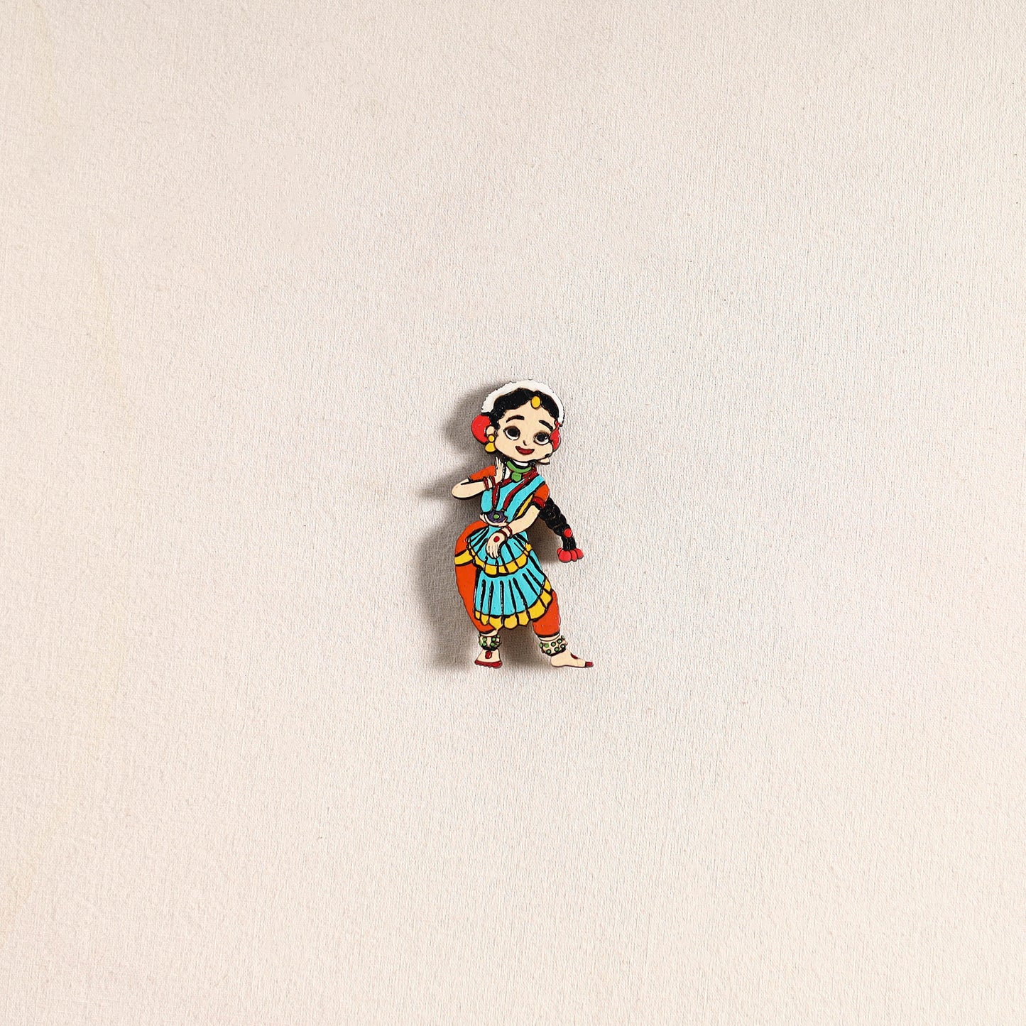Handpainted Dancing Doll Fridge Magnet 24
