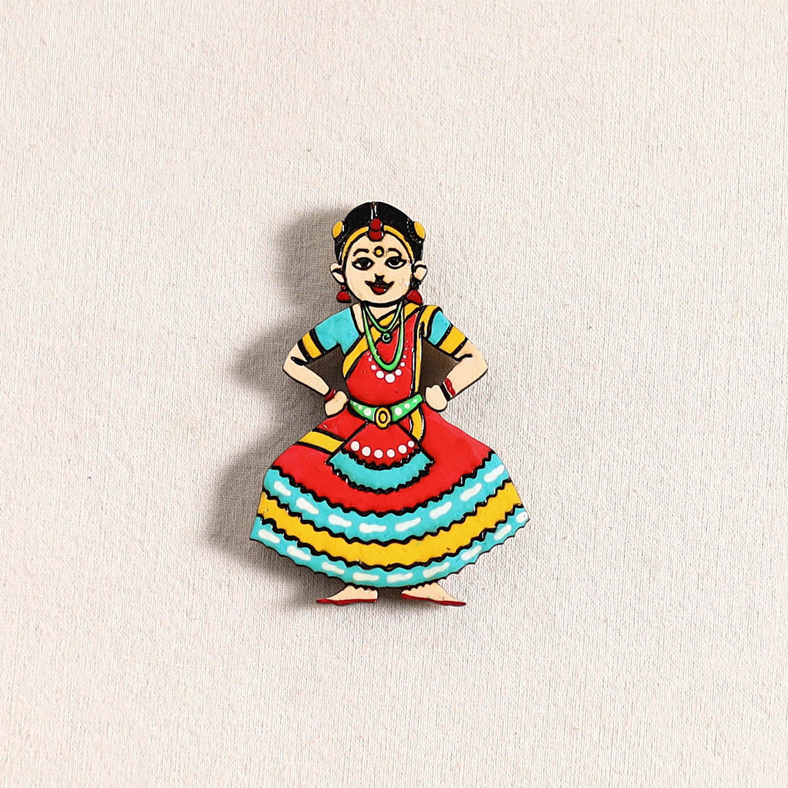 Handpainted Dancing Doll Fridge Magnet 27