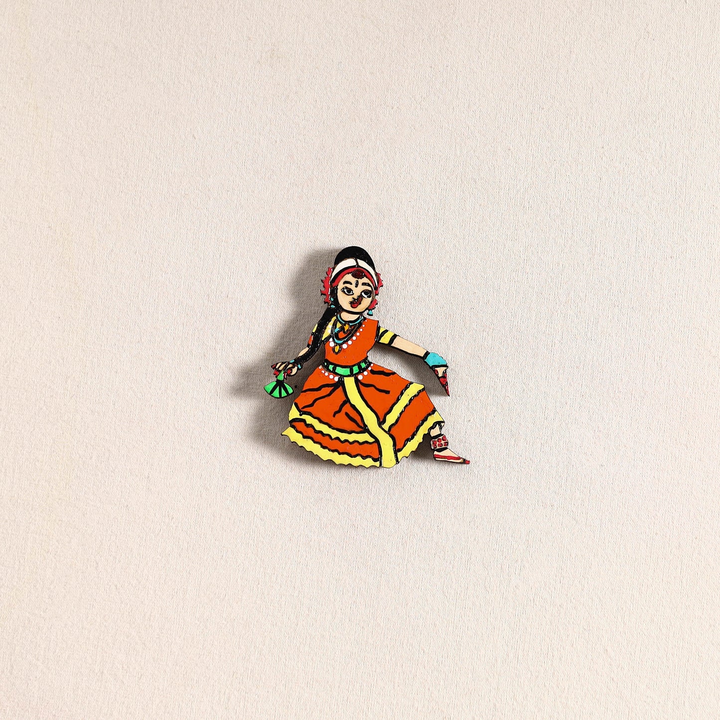 Handpainted Dancing Doll Fridge Magnet 29