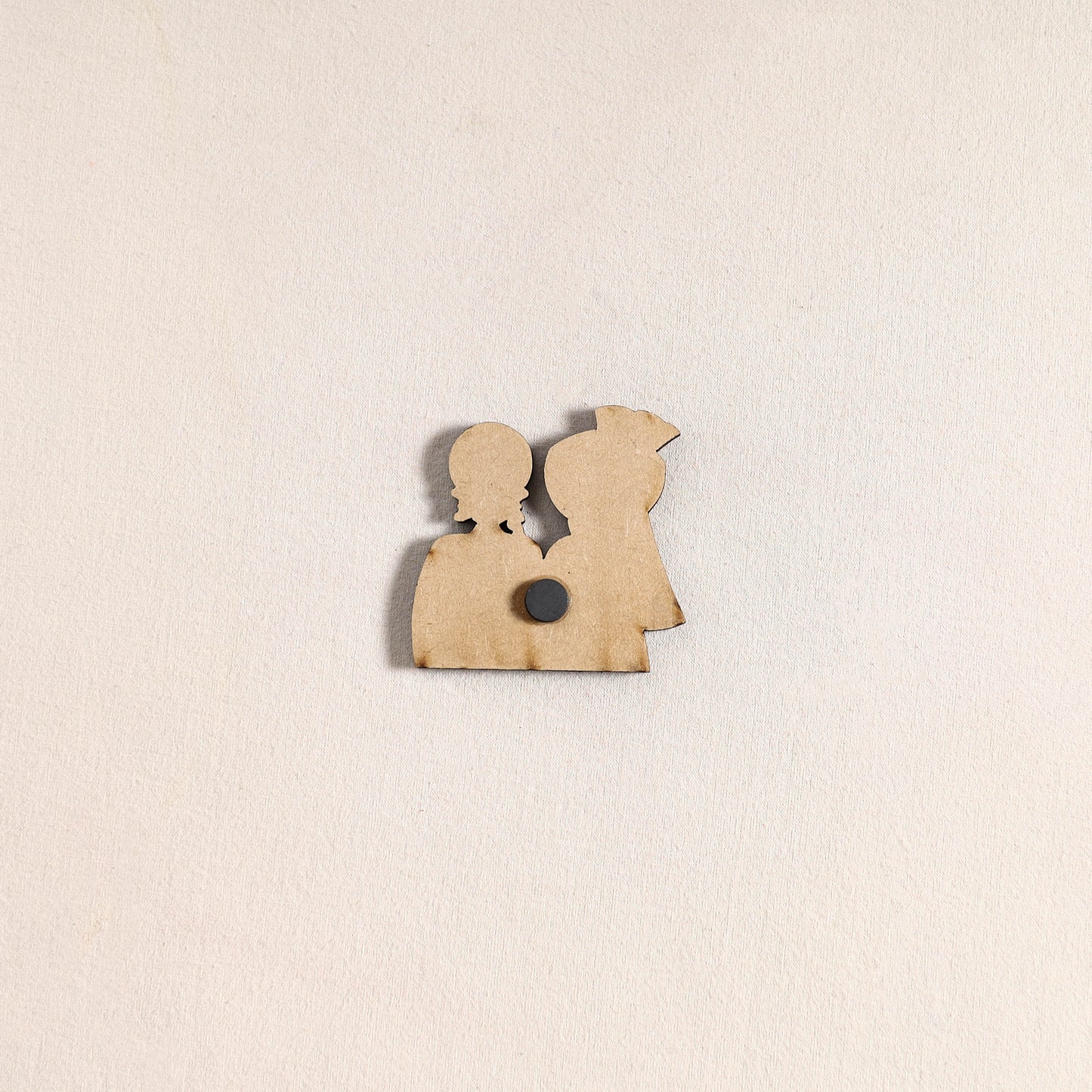 Punjabi Couple Handpainted Fridge Magnet 36