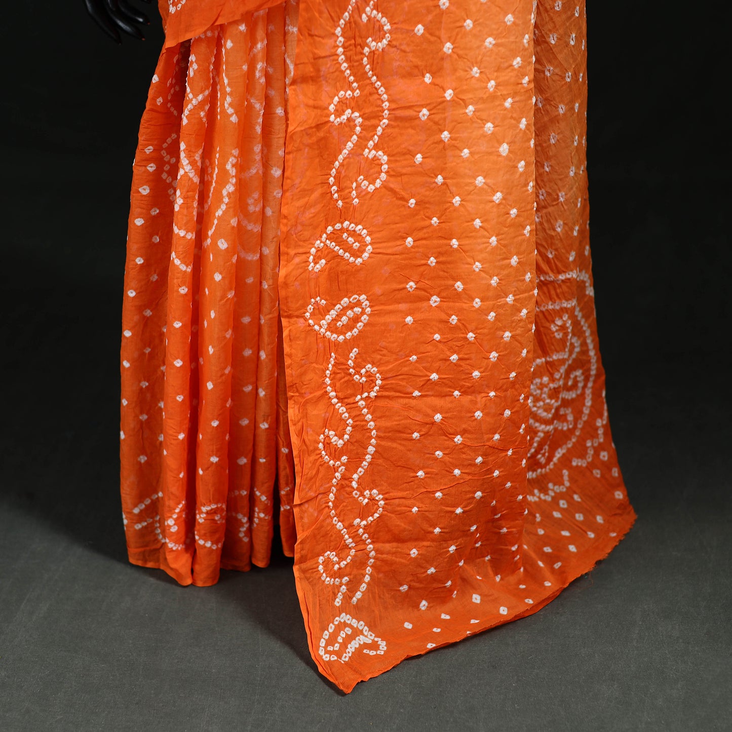 Kutch Bandhani Tie-Dye Cotton Saree 14