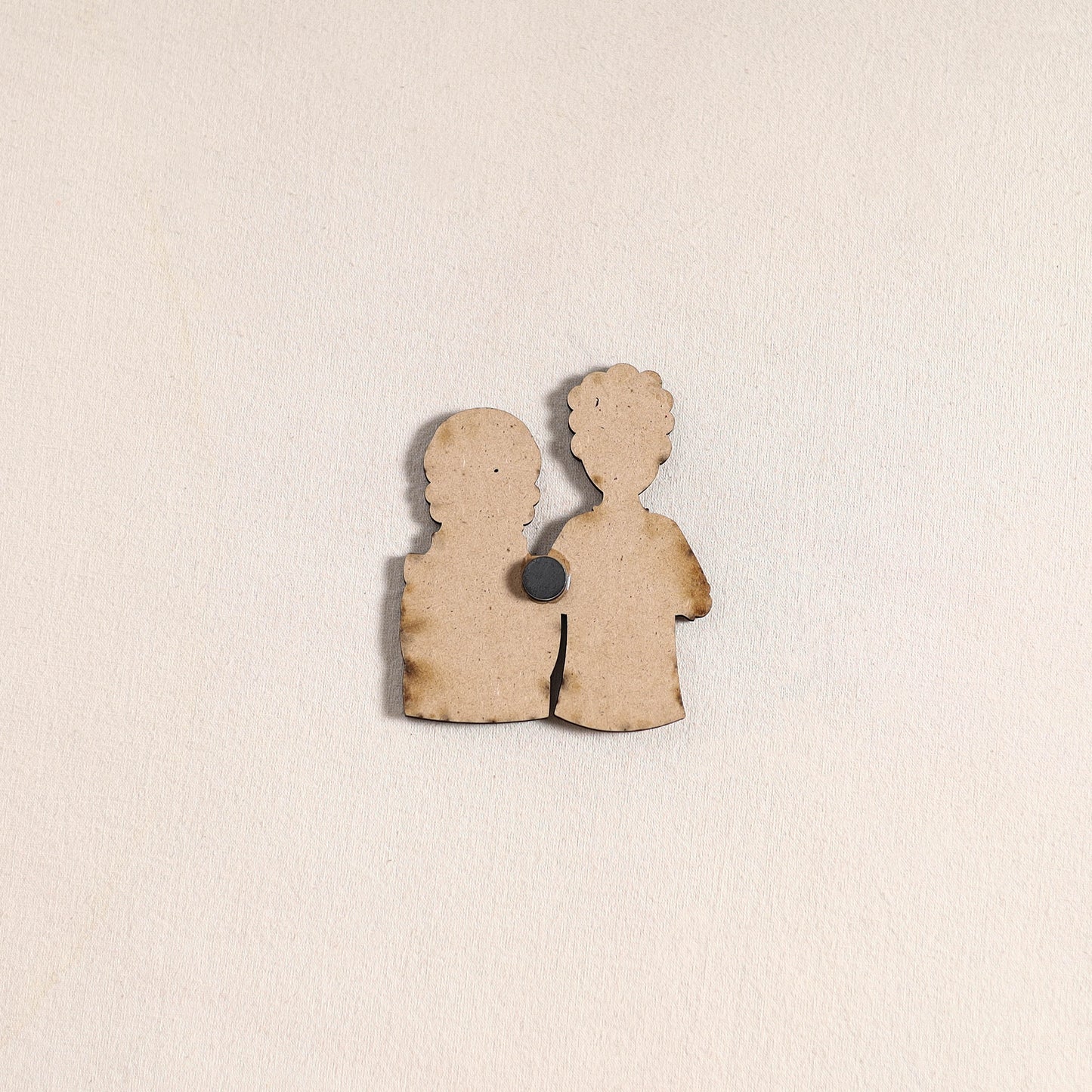 South Indian Couple Handpainted Fridge Magnet 42