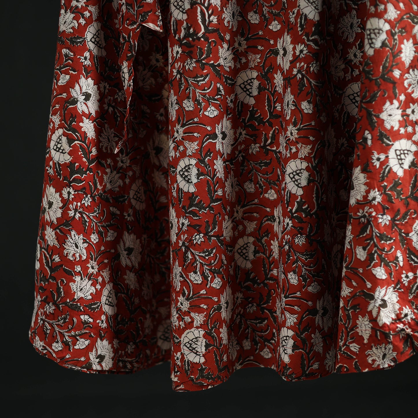 Bagru Hand Block Print Cotton Wrap Around Skirt 09