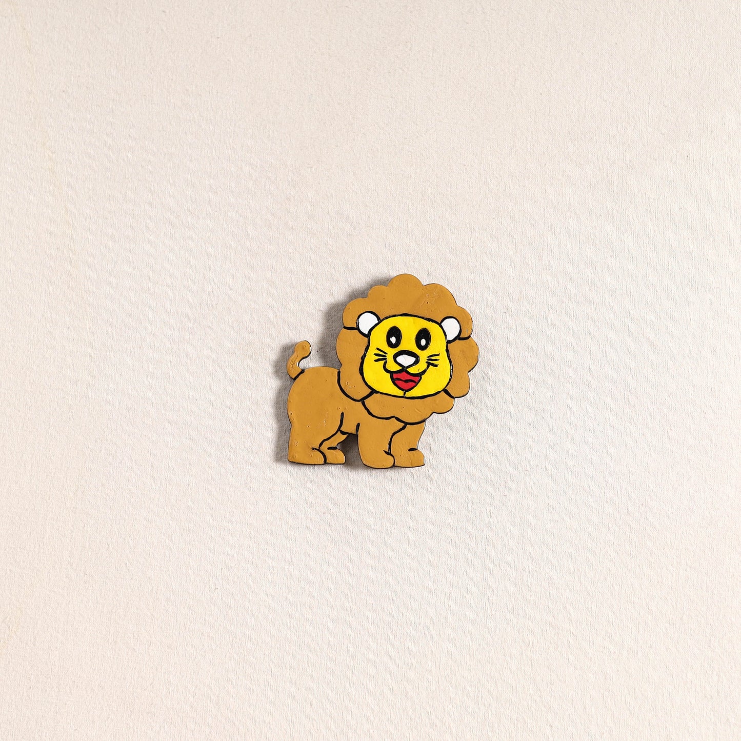 Lion Handpainted Fridge Magnet 51