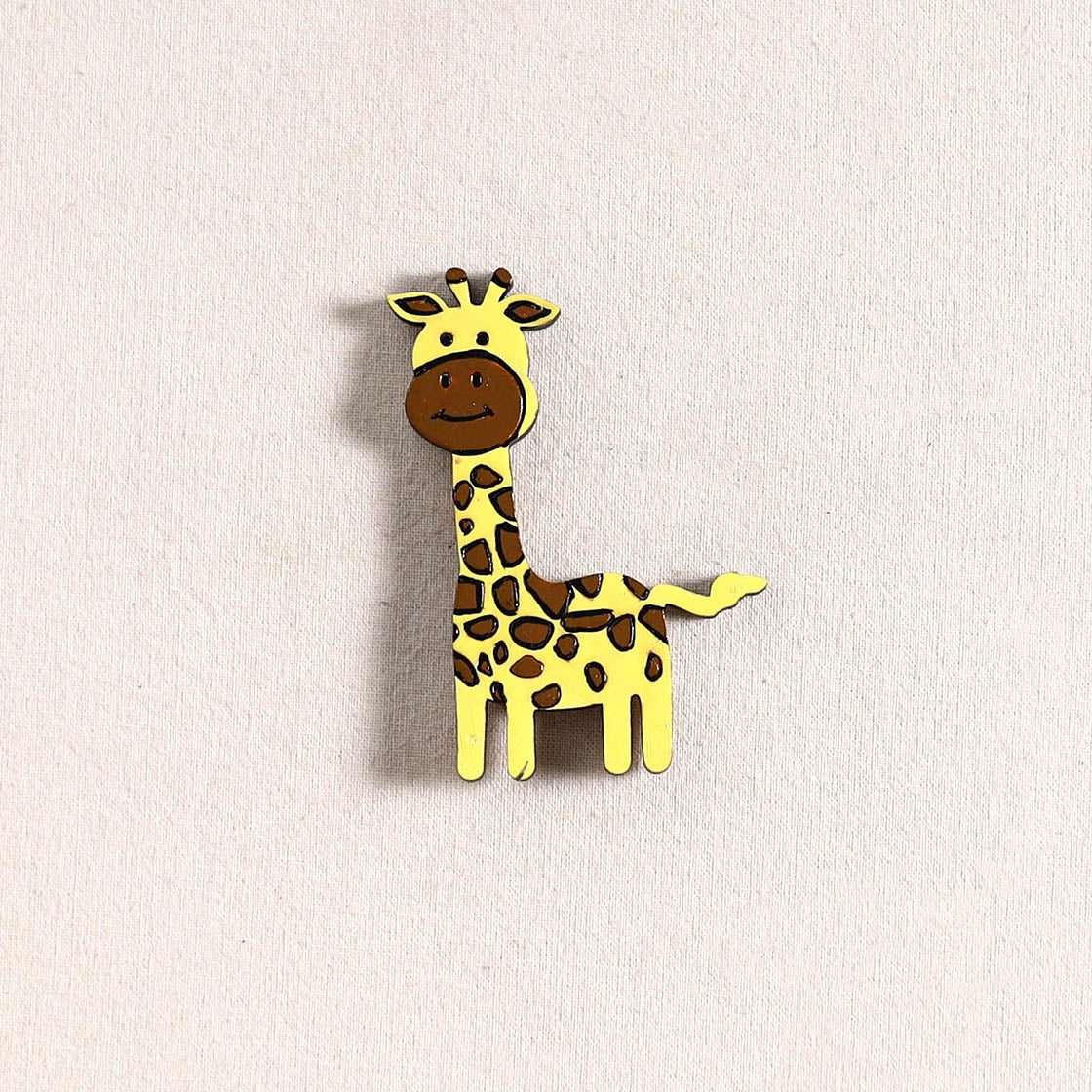 Giraffe Handpainted Fridge Magnet 53