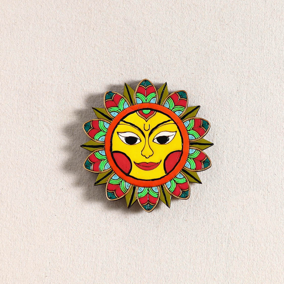 Surya Dev Handpainted Fridge Magnet 56