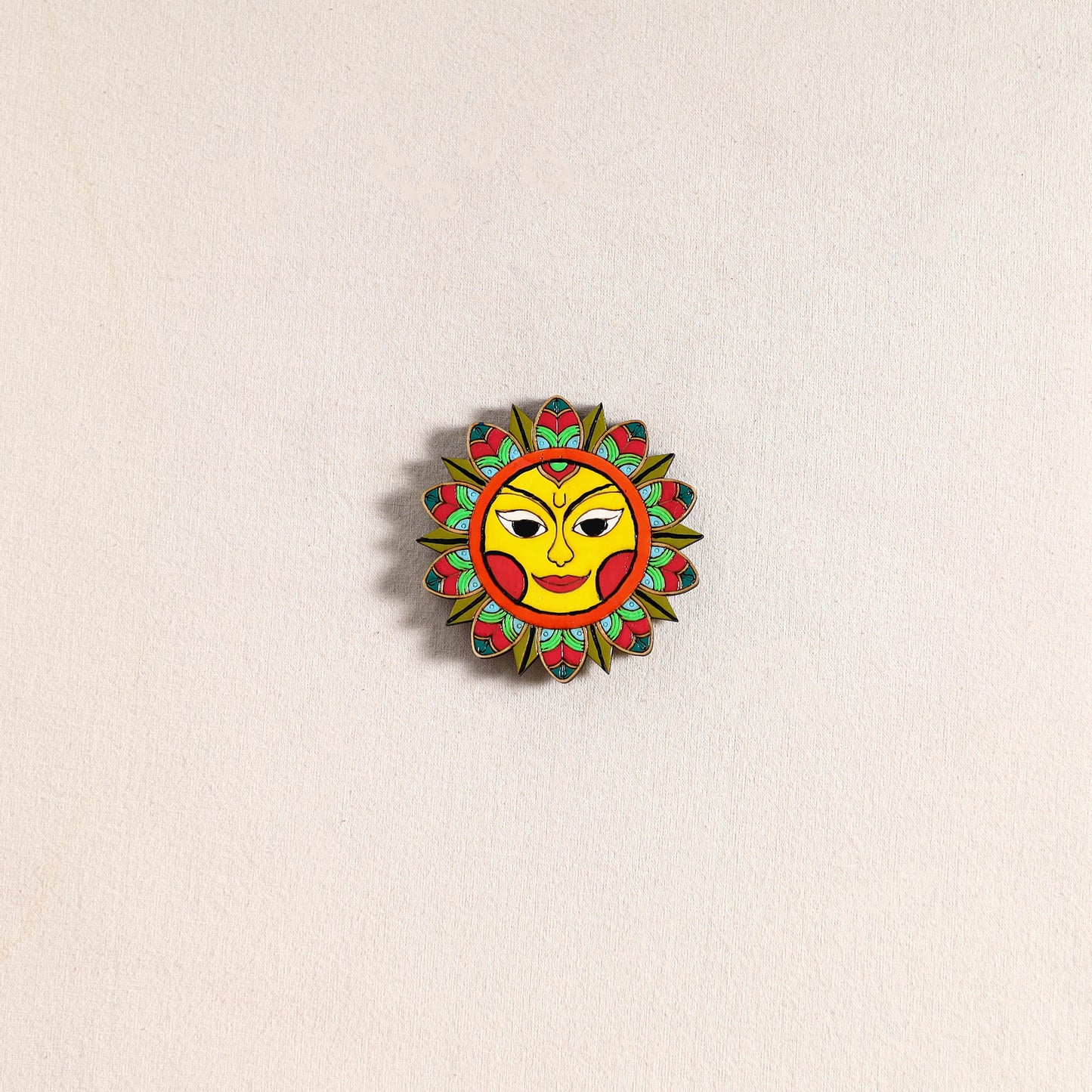 Surya Dev Handpainted Fridge Magnet 56