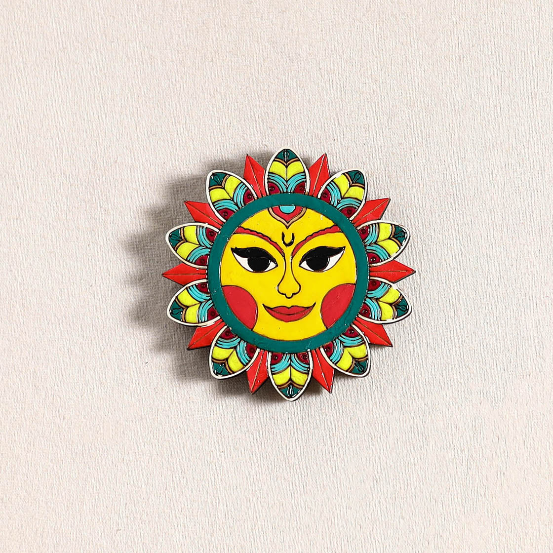 Surya Dev Handpainted Fridge Magnet 57