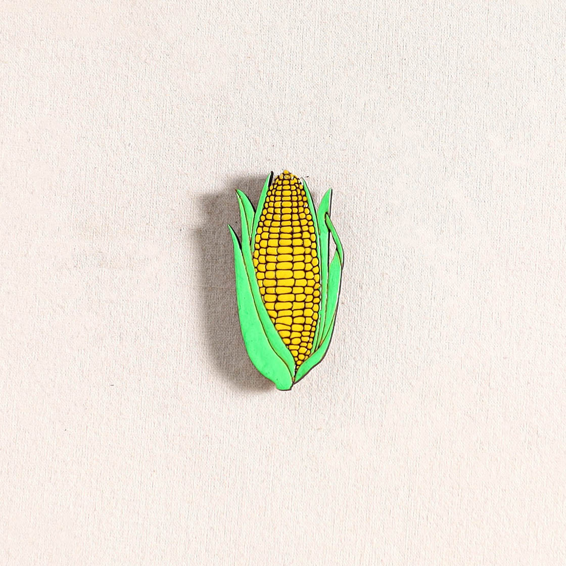 Sweet Corn Handpainted Fridge Magnet 63