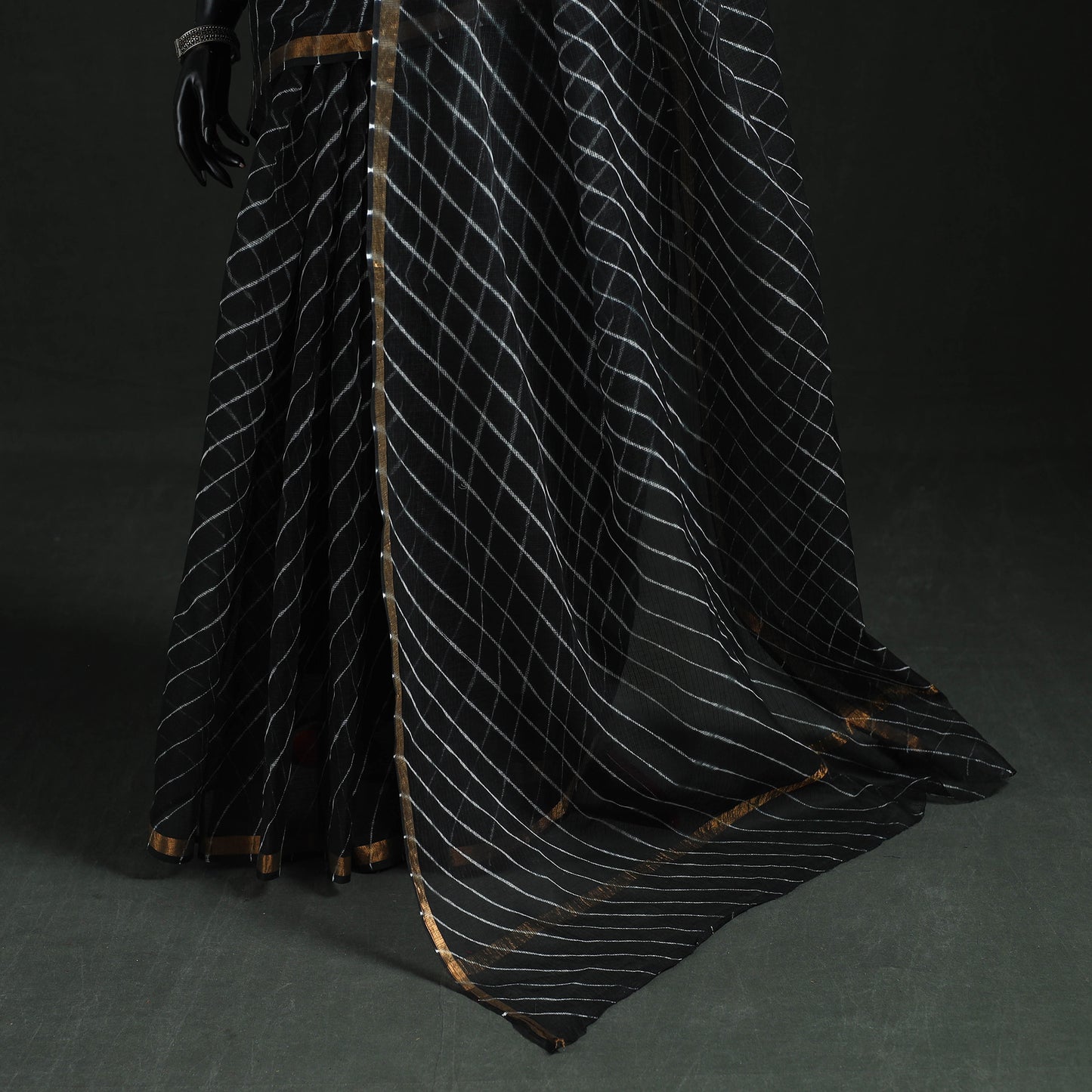 Tie-Dye Kota Doria Cotton Leheriya Saree 03