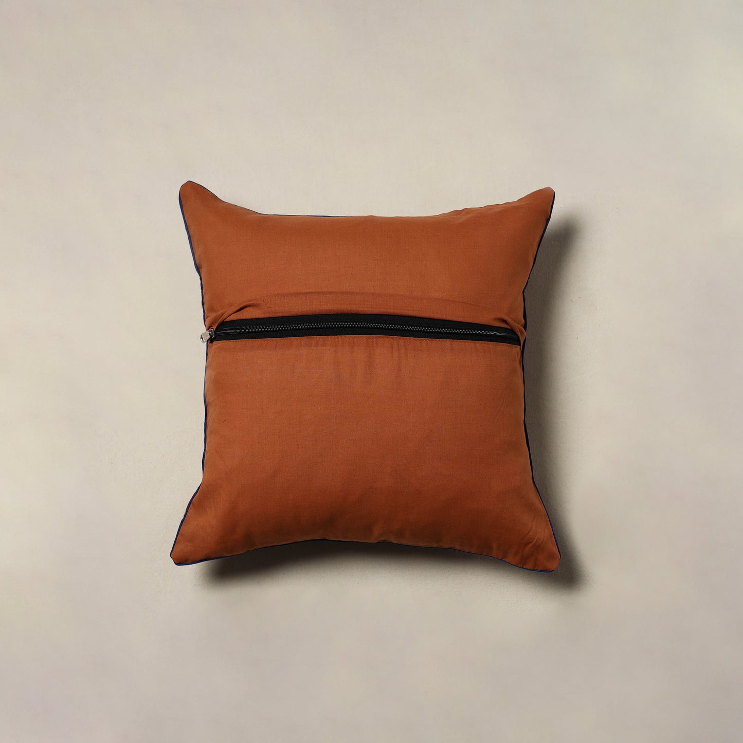 Kalamkari Hand Block Print Cushion Cover (16 x 16 in) 49
