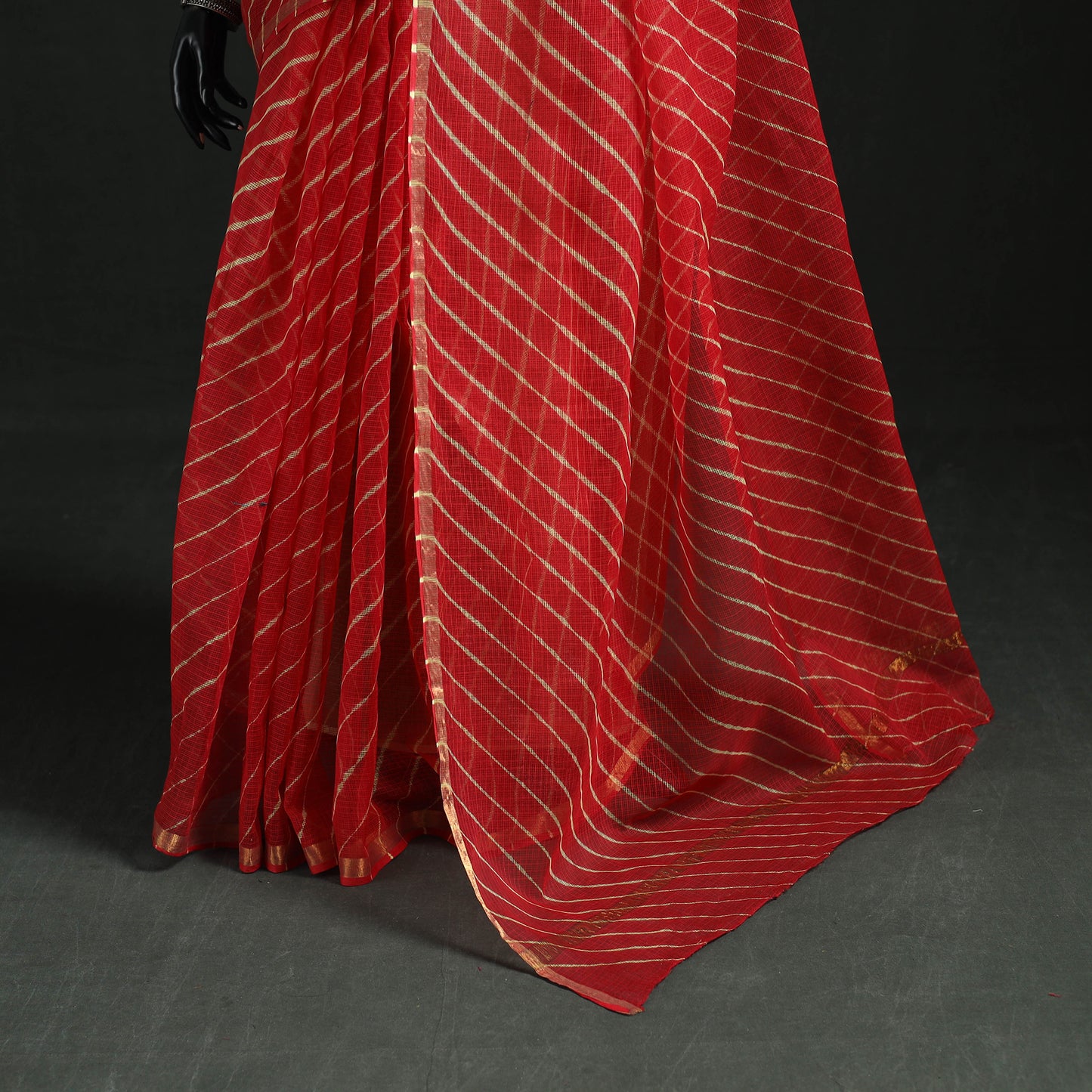 Tie-Dye Kota Doria Cotton Leheriya Saree 05