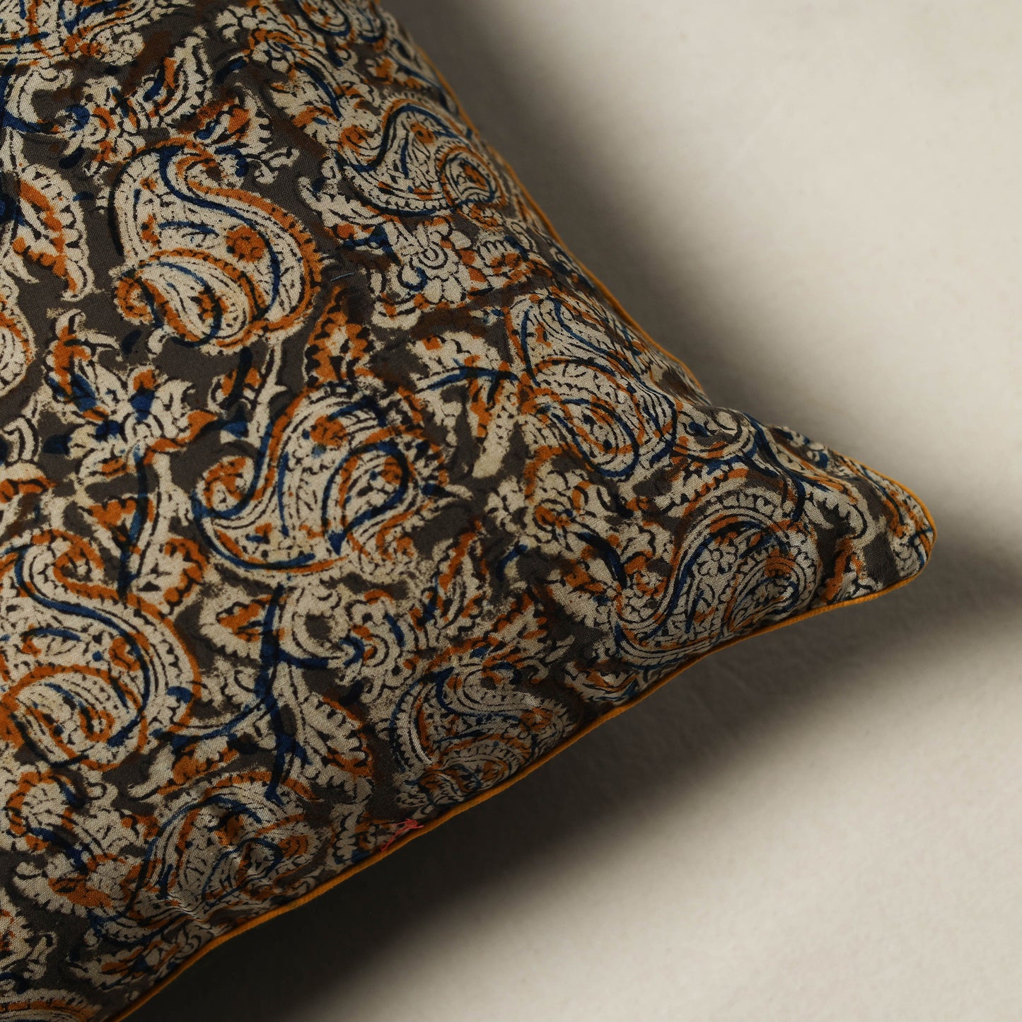 Kalamkari Hand Block Print Cushion Cover (16 x 16 in) 52
