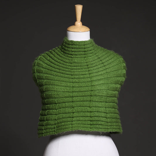 Green - Kumaun Hand Knitted Woolen Shrug