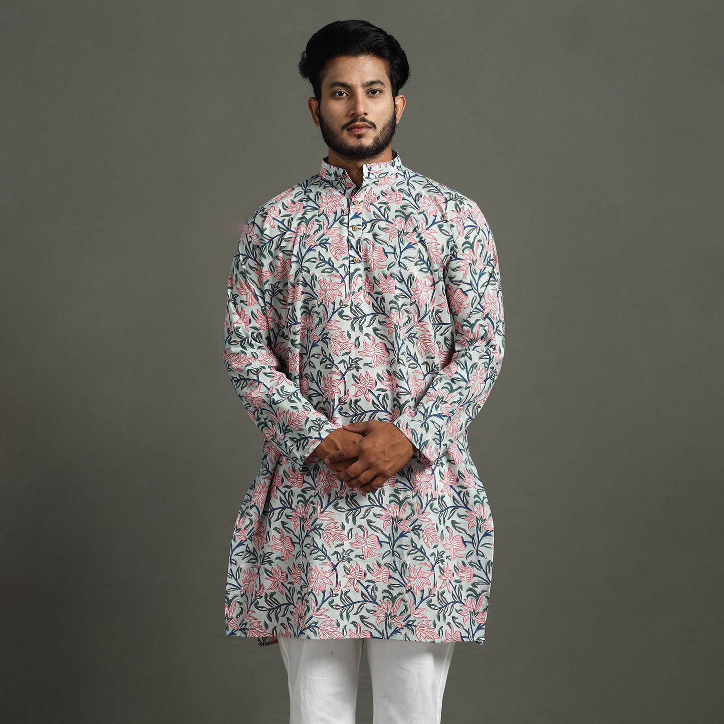 sanganeri men kurta