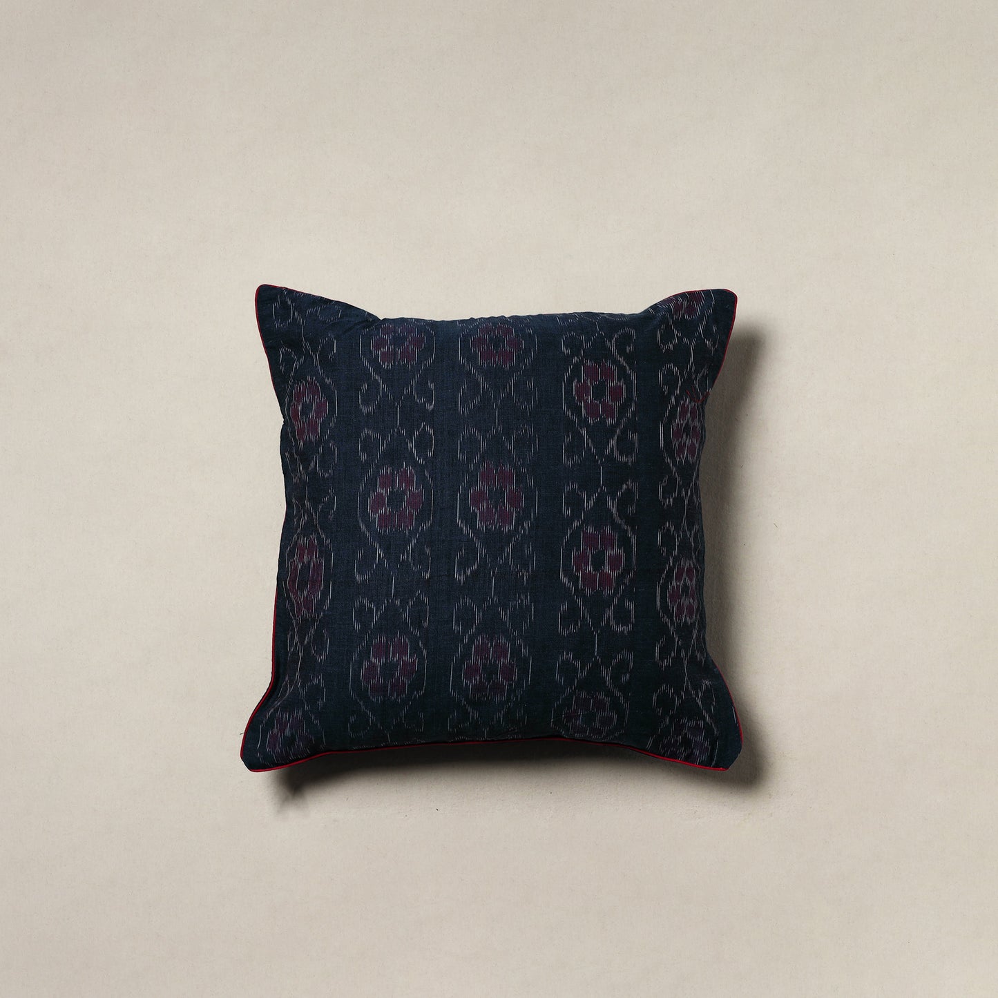 Sambalpuri Ikat Weave Cushion Cover (16 x 16 in) 01