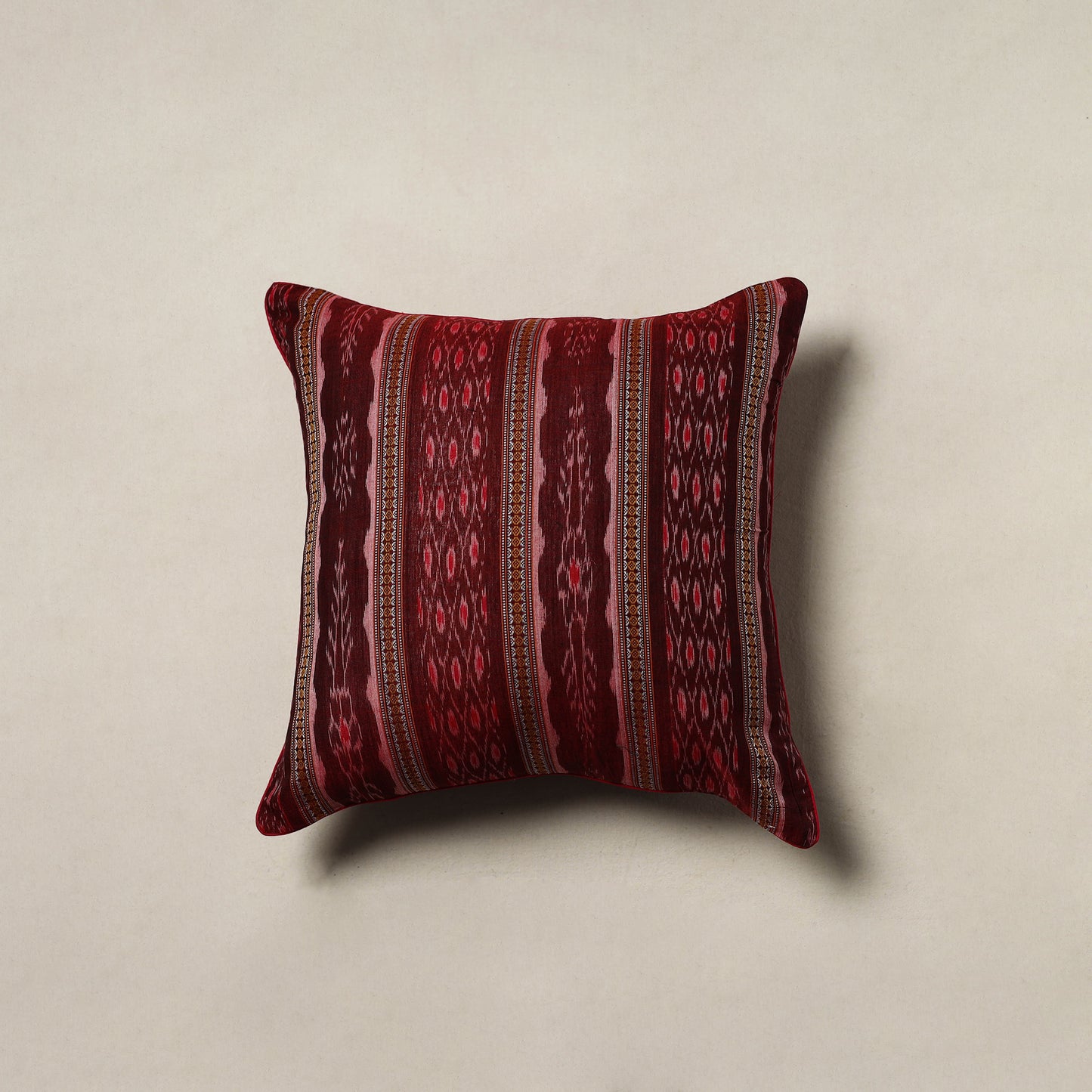 Sambalpuri Ikat Weave Cushion Cover (16 x 16 in) 04