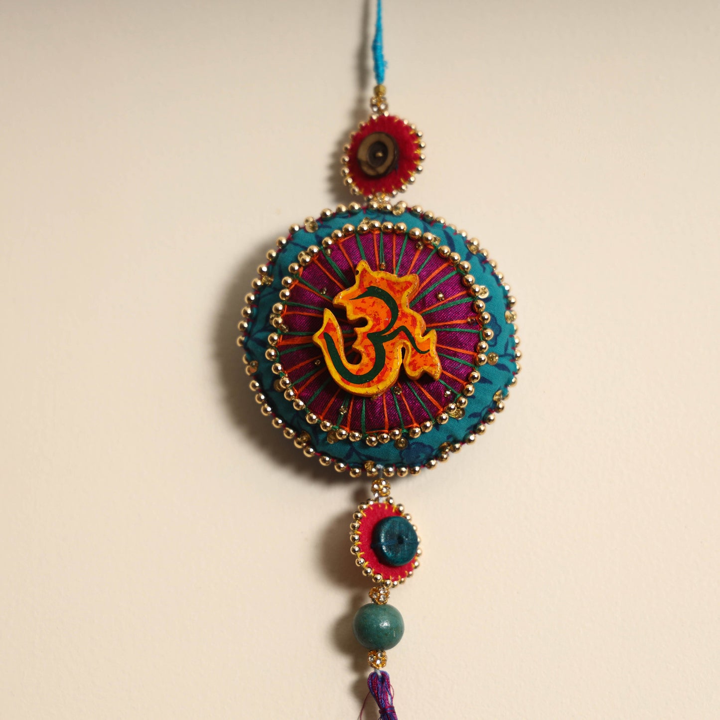 Diwali Decor Felt & Beadwork Wall Hanging Online in India