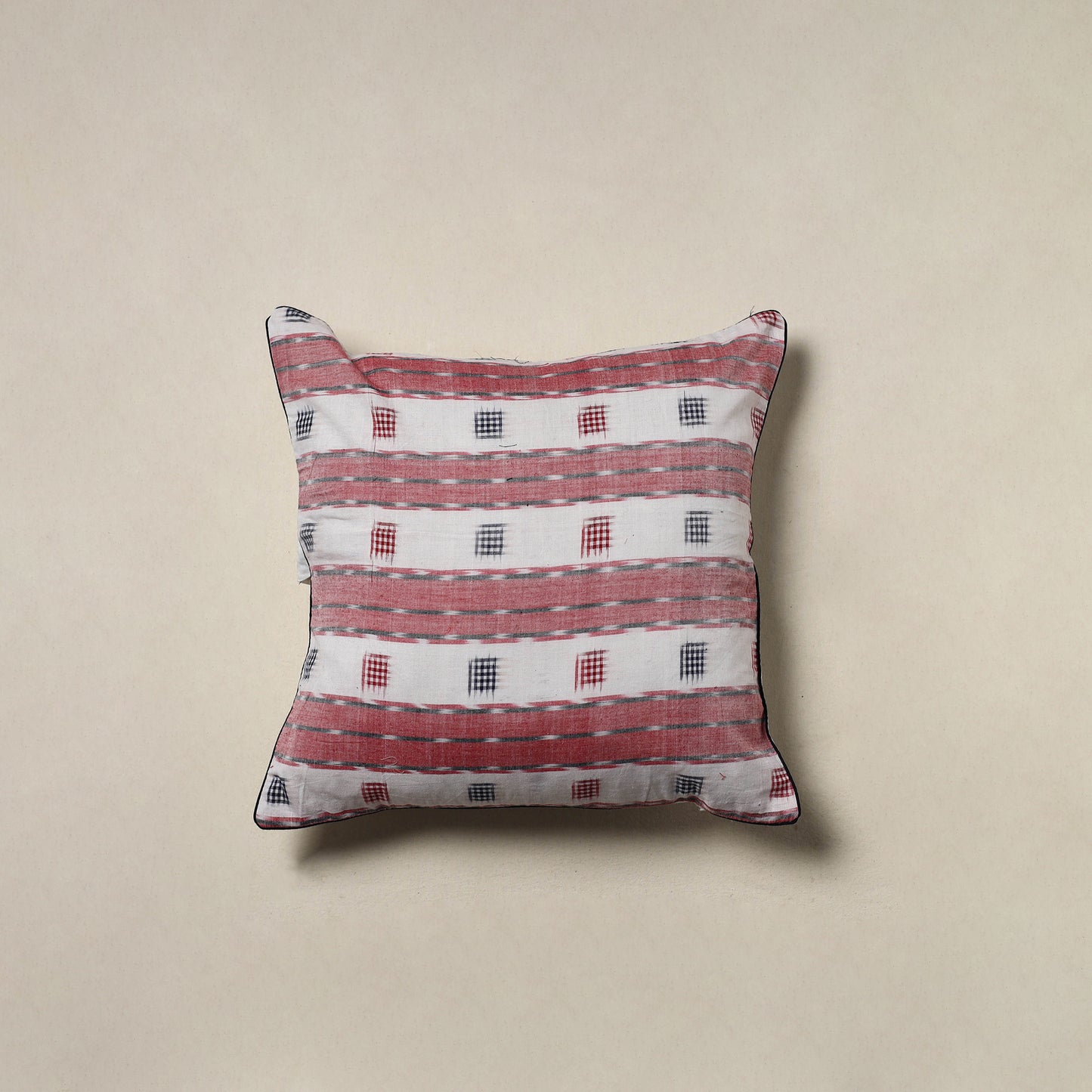 Sambalpuri Ikat Weave Cushion Cover (16 x 16 in) 05